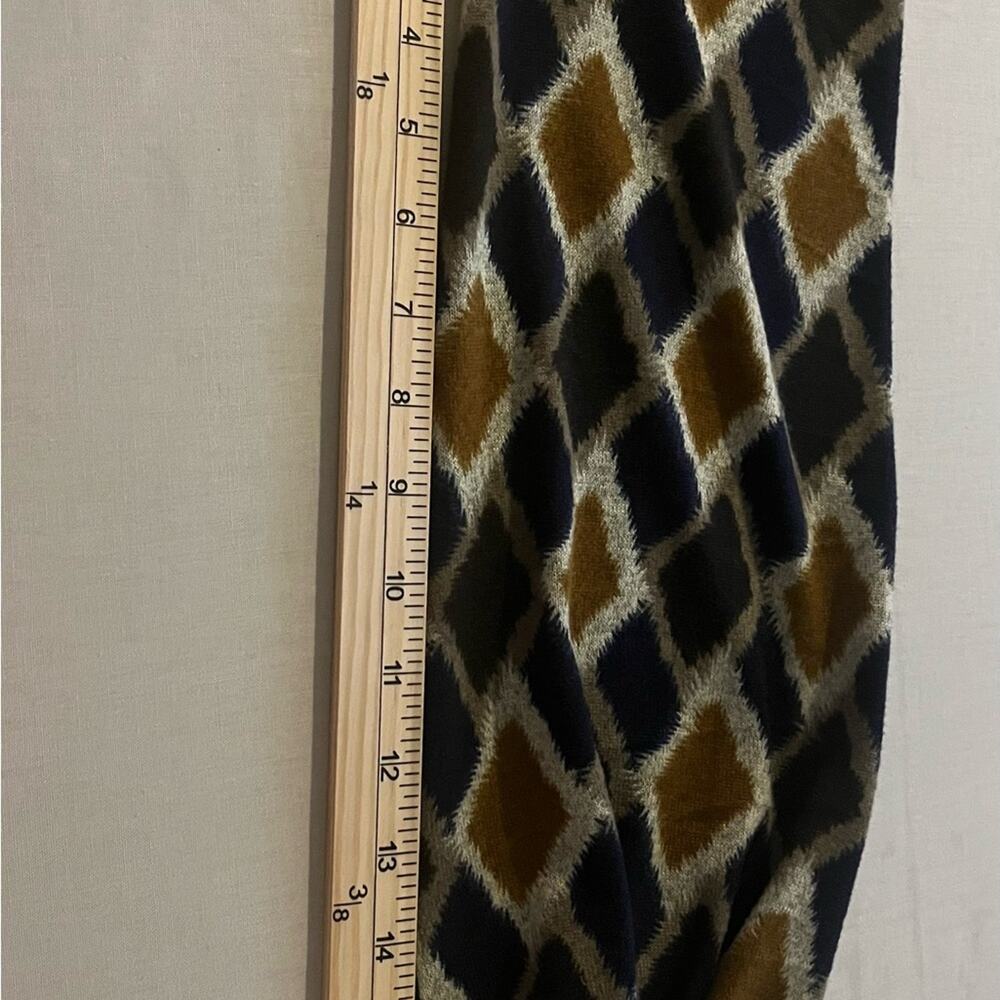 Ciel USA Geometric Pullover Diamond Long Sleeve Short Dress Sz Small S - Picture 7 of 10